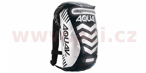 vodotěsný batoh Aqua V12 Extreme Visibility, OXFORD - Anglie (černá/reflexní prvky, objem 12 l)